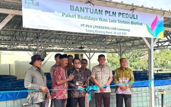 Dorong Ekonomi Berkelanjutan dan Ketahanan Pangan, PLN Peduli Salurkan Program Budidaya Lele Bioflok di Tulang Bawang Barat